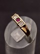 8 carat gold 
ring with 
amethyst and 
zircons