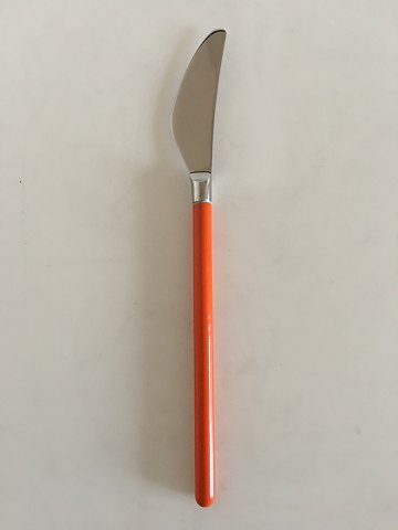 Hans Hansen Amalie Dinner Knife with Orange Enamel Handle