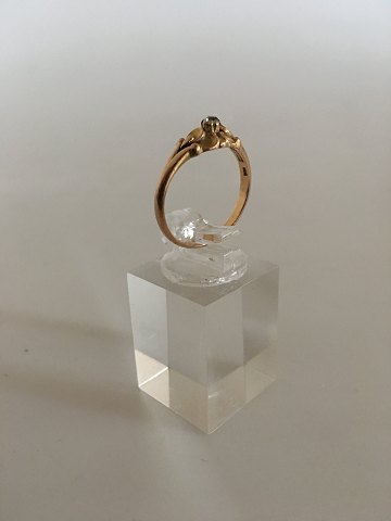 Georg Jensen & Wendel 18K Guld Ring No. 234 med Diamant