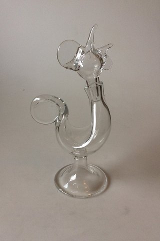 Holmegaard Decanter Cock. Designed by Michael Bang 1974