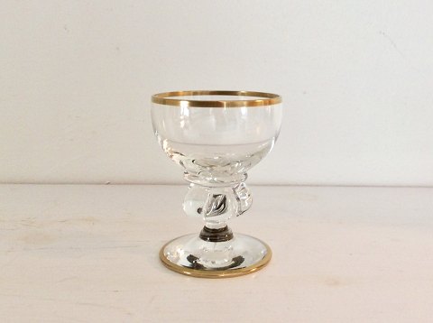 Holmegaard
Gisselfeld glas med guldkant
Likørskål
*25kr