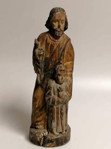 Wooden saint figure