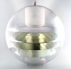 Poul Henningsen/Verner Panton stil, prototype stor loftslampe i plexiglas med 
fire lameller indvendigt.