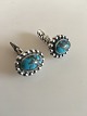 Georg Jensen Silver Cuff Links No 26 with Turquoise Stones