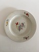 Antique Royal Copenhagen Plate with Flower Decoration from 1790-1810