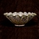 Arne Bang keramik skål med hvælvet kant. #186. Signeret. H: 9cm. D: 23,5cm