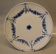 B&G Blå Empire porcelæn 025 a Stor middagstallerken 26 cm (624)