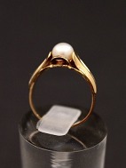 Herman Siersbl 8 karat guld ring  med perle