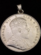 Edward VII one dollar 1907 sterling slv vedhng
