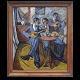 Aabenraa 
Antikvitetshandel 
præsenterer: 
Victor 
Isbrand maleri. 
Victor Isbrand, 
1897-1988, 
"Trioen stemmer 
...