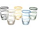 Spiral vandglas i forskellige farver, Holmegaard