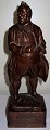 Axel Locher Bronce Figur af "Per Degn". Signeret Axel Locher og 1917. Fra L. Rasmussen Bronze ...