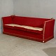 3-personers spansk sofa m. velourbetræk,(HxBxD 72x208x75 cm), ca. 1950