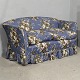 2-personers sofa m. blomstret betræk og flæser,(HxBxD 85x160x75 cm), ca. 1950