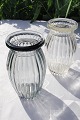 Små blomster vaser, Holmegaard glasværk ca. 1939. Hospitalsvaser af presset glas. 1 af klar ...