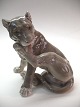 Bing & Grøndahl figur porcelæn nr. 2051 leopard designet af  Lauritz Jensen. Længde 26 cm og  ...