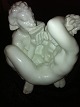 Dahl Jensen figur - "Pan med Kvinde" - nr. 1176 - Blanc de Chine af Jens Jacob Bregnø - 19 cm ...