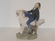 Royal Copenhagen Figur, Klodshans fra HC Andersen eventyret.Af fabriksmærket ses det, at ...