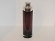 Cocktailshaker i auberginefarvet kunstglas med sølvplet top.Fra ca. 1960.Flot ...