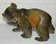 Figur i porcelæn af gående bjørn. Fremstillet hos Rosenthal i Tyskland. Fremstår i perfekt ...