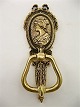 Messing dørhammer fra beg. af 1900-tallet  26x9,5 cm.