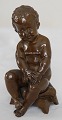 Bronze figur h. 12 cm. Ikke sign.