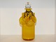 Holmegaard.Palet Hyggekaraffel med fire glasskilte i lædersnor: Vodka, Gin, Whisky, ...