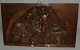 Relief i kobber fra ca. 1900:  Bertel Thorvaldsen motiv fra Rom 1823: Relieffet forestiller ...