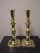 Par Engelske messing stager lysestager1800-talletHøjde 25cm.