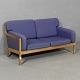 2-personers sofa i egetræ,(HxBxD 77x144x80 cm), 1980-1990