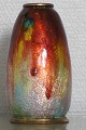 Her tilbydes en emalje bronze vase, flot glasur i mange farver.Limoges, studio Fauré og ...
