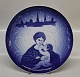 Bing & Grøndahl og Royal Copenhagen Sammenslutnings Juleplatte 21 cm Svend Vestergård I fin og ...