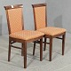 2 salonstole i mahogni, 89 cm høje, 1930-1940