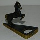 Figur i bronce af hest som flaskeåbner / øloplukker. Fremstillet i Østrig. Ingen skader eller ...