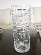 Krystal Vase - mål: 25 cm x 10 cm - perfekt stand