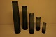 5 Holmegaard, Per Lütken kunstglasvaser, 1958.Fra 12 cm. til 37 cm. høje. I god stand. Signeret.