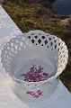 Frugt skål med Purpur, Kongelig porcelæn. Royal Copenhagen Purpur blomst, helblonde frugtskål, ...