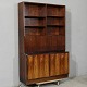 Reolsektion i palisander m. skabsunderdel,(HxBxD 188x120x44 cm), ca. 1970