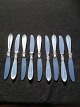 Prinsesseserie 3100.Tre Tårnet sølv.9 middagsknive Længde: 21,5 cm.kontakt for pris.husk ...