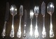 Anton Michelsen Rosenborg Sterling Sølv Bestik af Ole Hagen Mange dele:In stock: 12 x ...