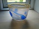 Glasskål af Bertil Vallien for Boda Artist Collection, højde 9 cm, d. 13/10,5 cm