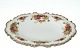Landsbyrose, "Old Country Roses" Oval skål Engelsk porcelæn, Royal Albert. Dekoreret med ...