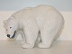 Stor Royal Copenhagen Figur, Farbjørn i hvidt porcelæn.Dekorationsnummer 21519.2. ...
