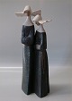 Lladro Spanien - To nonner 34 cm i hel og fin stand