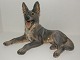 Stor Dahl Jensen Hunde Figur, Liggende schæfer.Flot og meget detaljeret ...