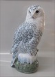 Kgl. figur - fugl fra Royal Copenhagen 0116 Sneugle  Design Peter Herold 1829 40 cm gl. nr 1829 ...