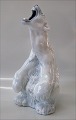 Kgl. figur fra Royal Copenhagen 0502 Brølende isbjørn Design Liisberg 32 cm 2. sortering I hel ...