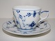 Royal Copenhagen Musselmalet Riflet, Kaffekopper med underkopper.Dekorationsnummer ...