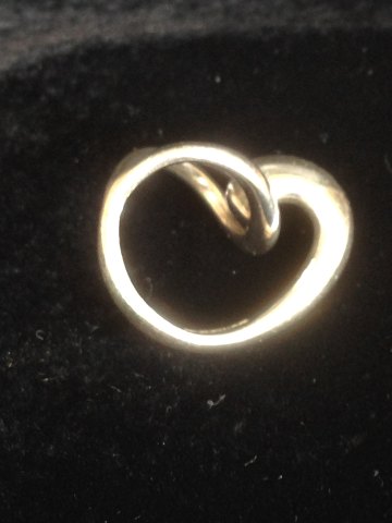 Allan Scharff Sterling Sølv Ring hjerte formet