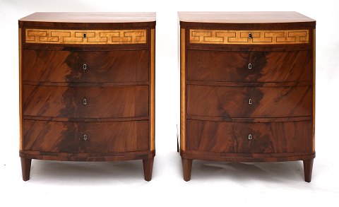 A pair chest of drawers
Empire, Denmark around 1820